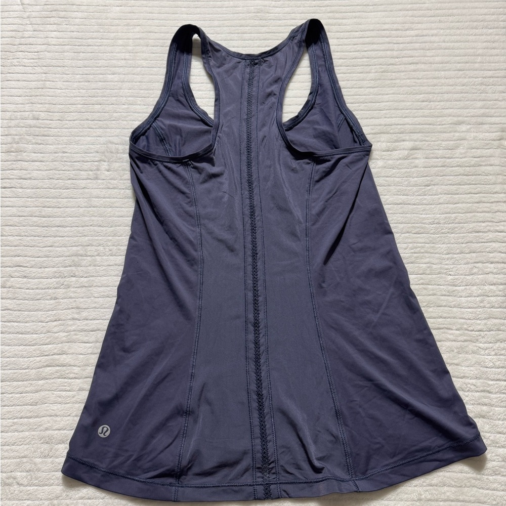 lululemon athletica Charcoal Racerback Crop Top